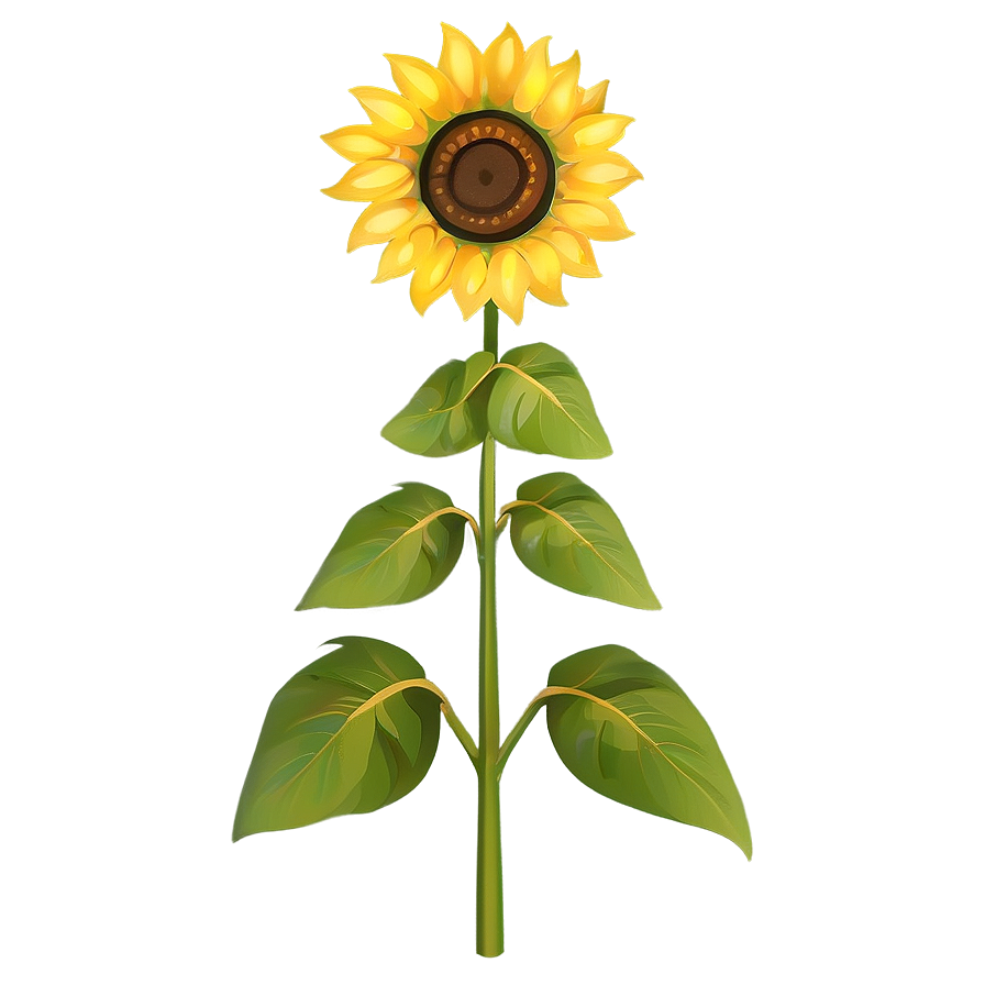 Stylized Sunflower Png 05032024 PNG