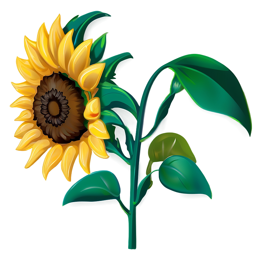 Download Stylized Sunflower Png 05032024 | Wallpapers.com