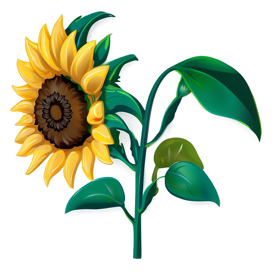 Stylized Sunflower Png 05032024 PNG