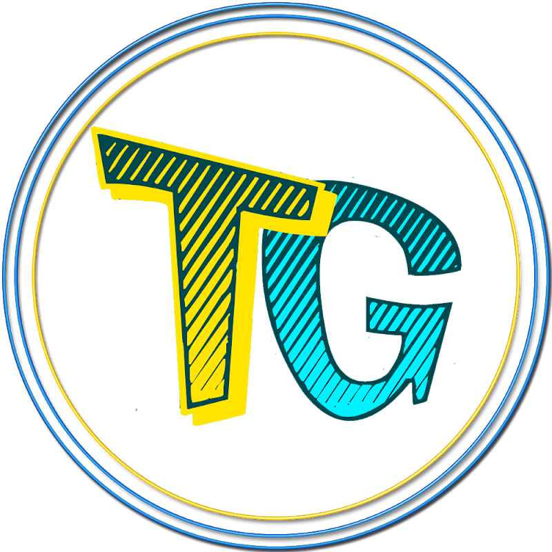 Stylized T G Logo Design PNG