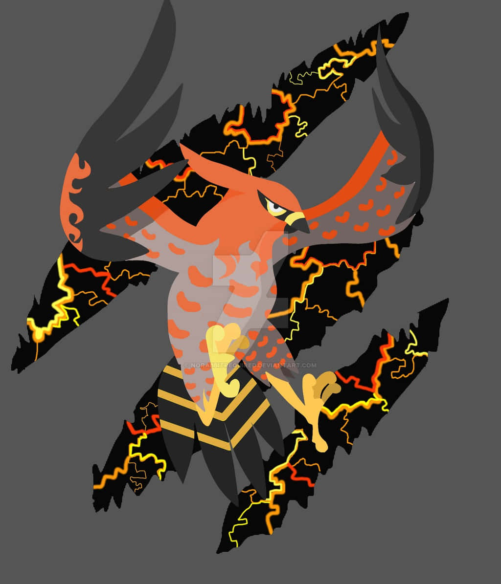 Stylized Talonflame Artwork Wallpaper