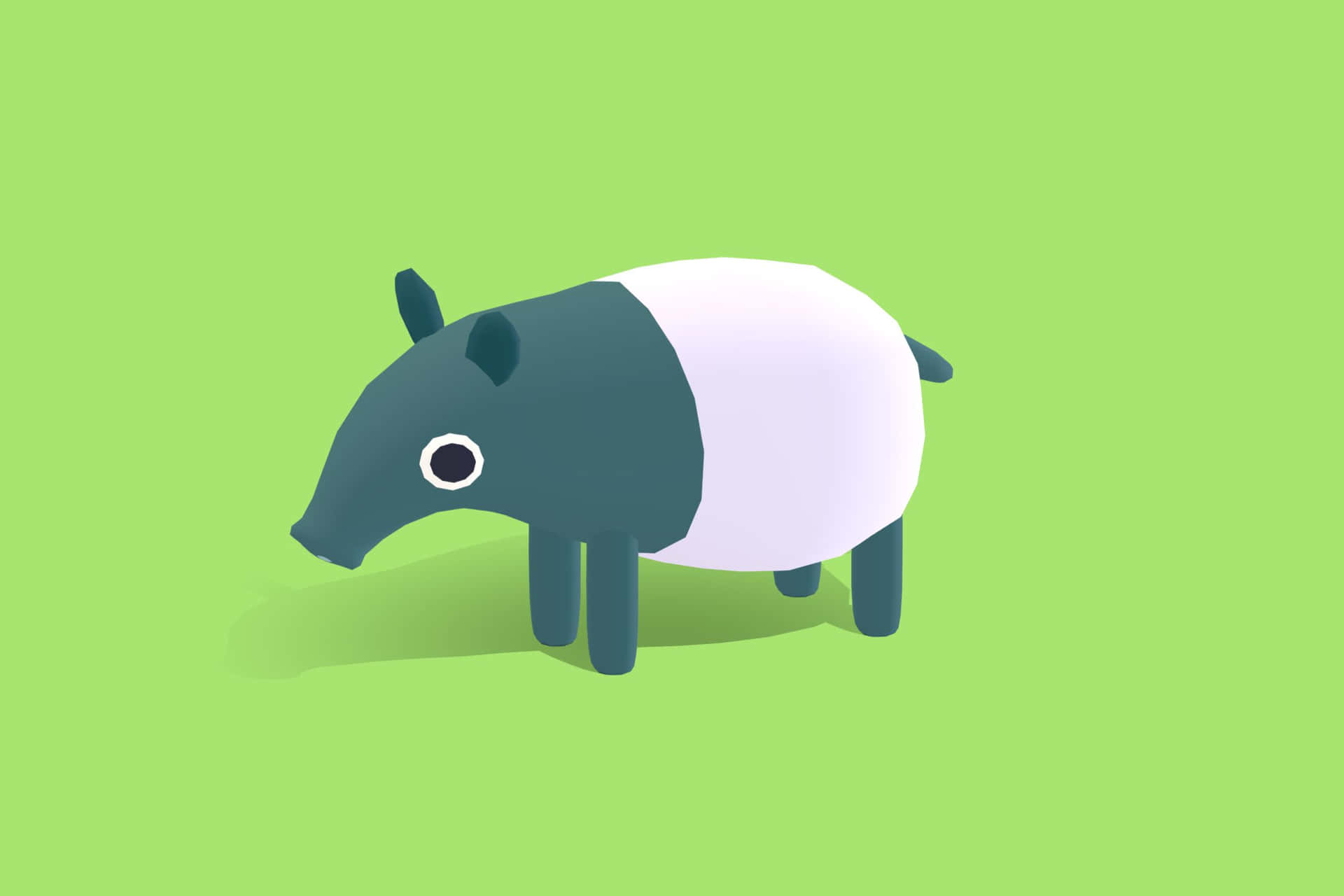 Stylized Tapir Illustration Wallpaper