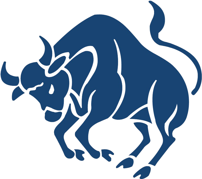 Stylized Taurus Silhouette PNG