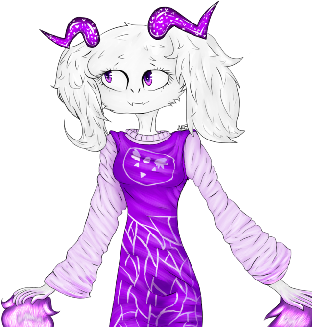 Stylized Toriel Fanart PNG