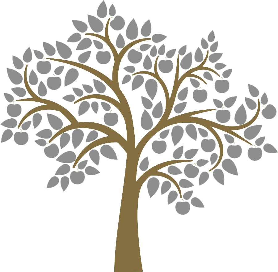 Stylized Tree Graphic PNG