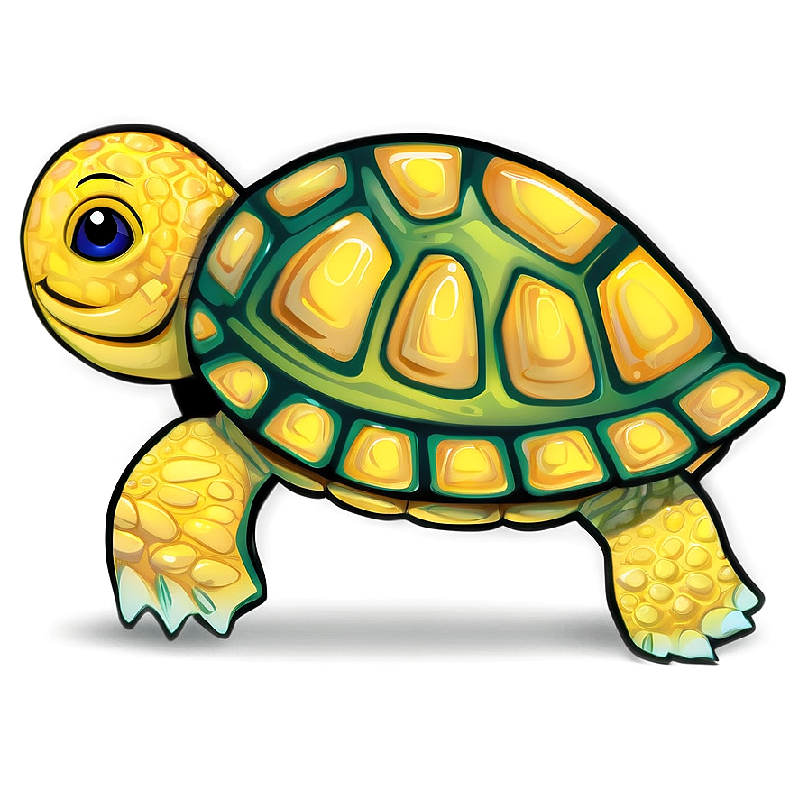 Stylized Turtle Clipart Png Iij39 PNG