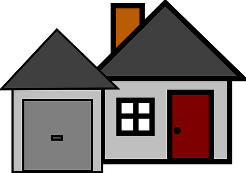 Stylized Vector House Illustration PNG