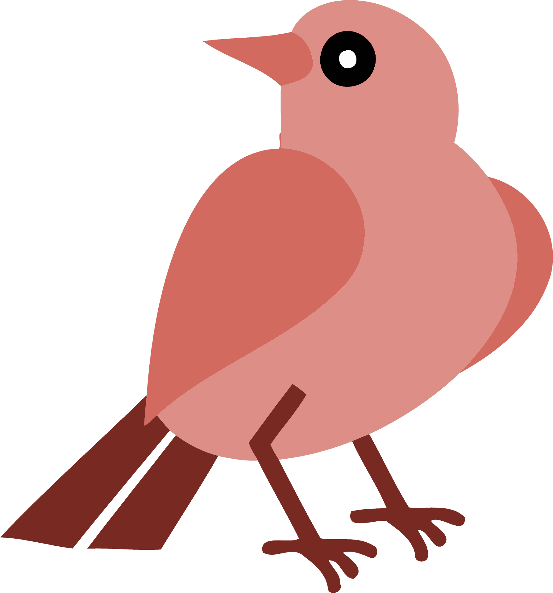 Stylized Vector Robin Illustration PNG