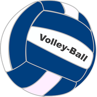 Stylized Volleyball Graphic PNG