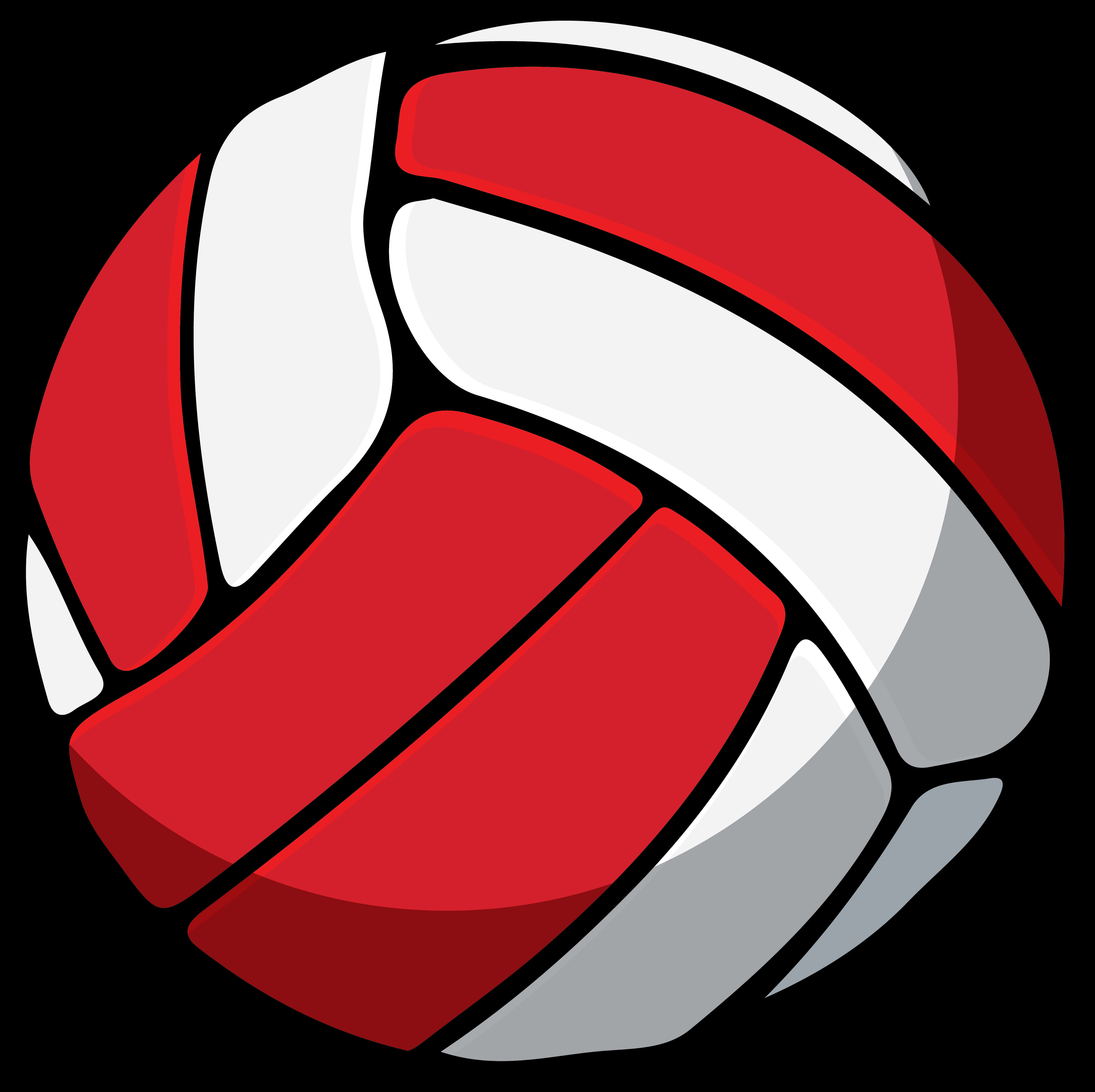 Stylized Volleyball Graphic PNG
