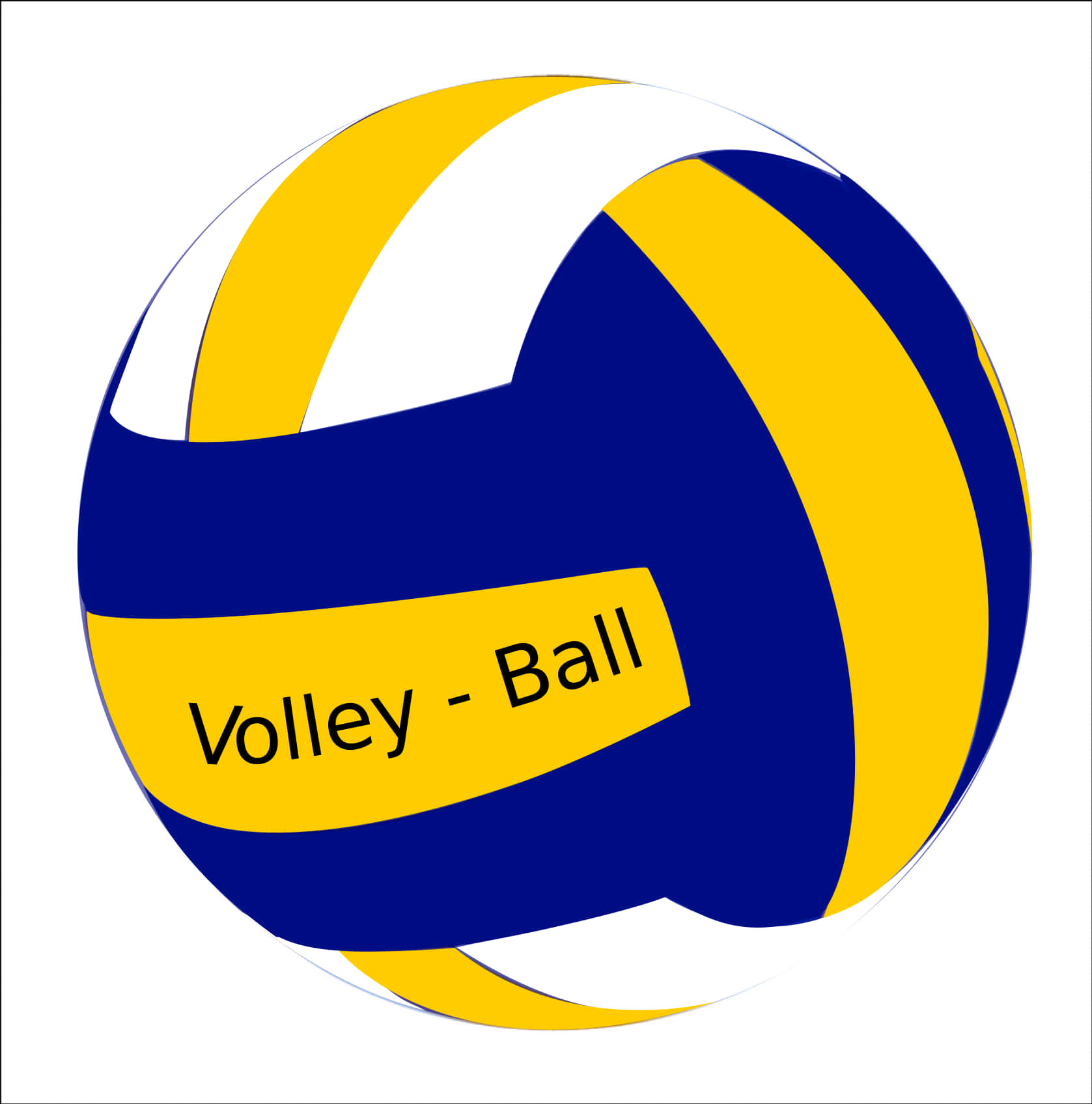 Download Stylized Volleyball Graphic | Wallpapers.com