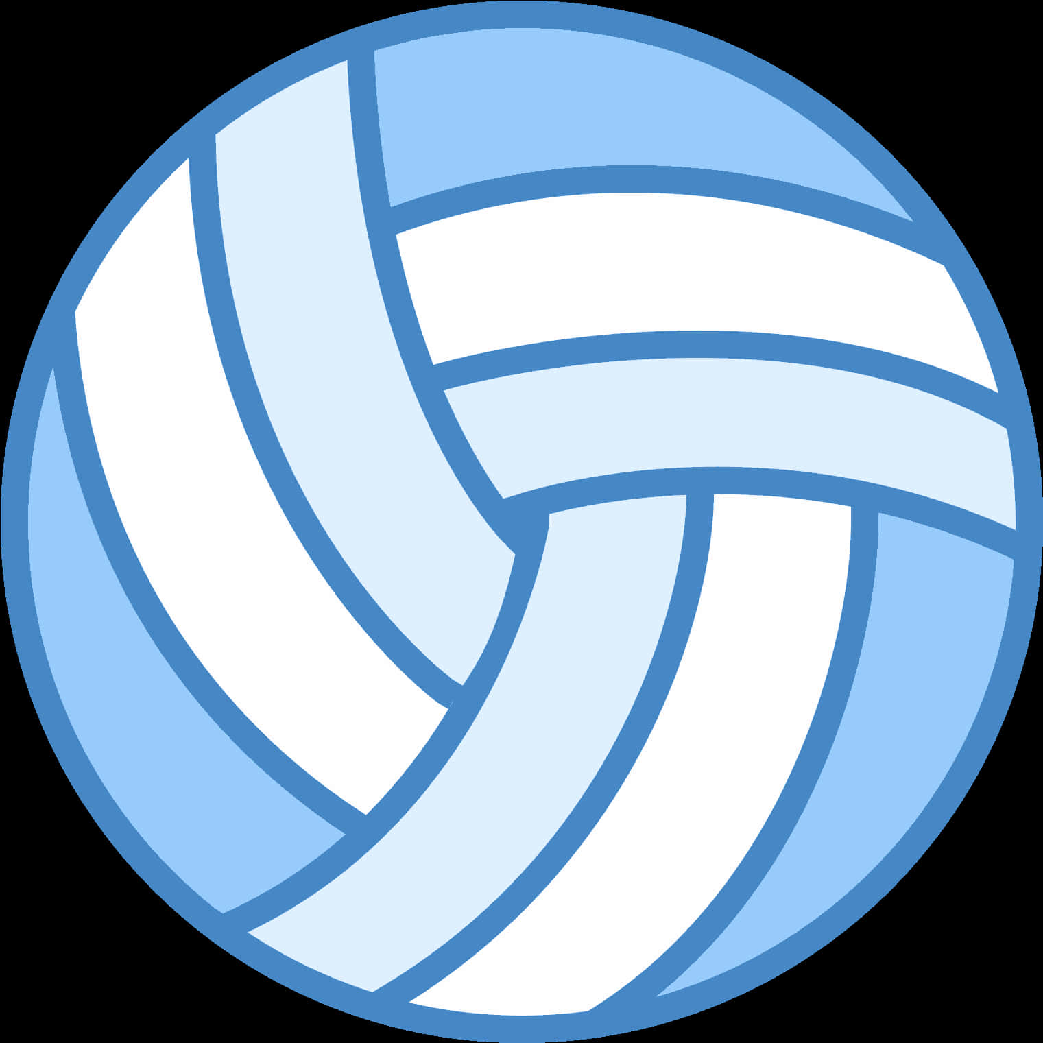 Stylized Volleyball Icon PNG