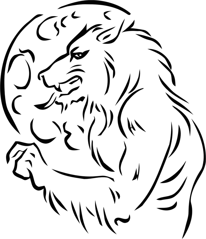 Stylized Werewolf Silhouette PNG