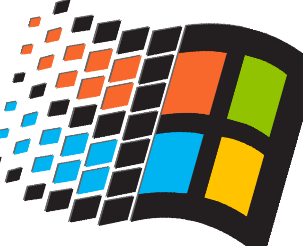 Stylized Windows Logo Art PNG