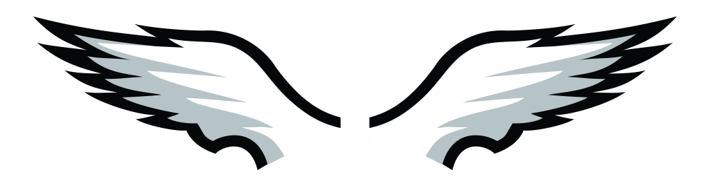 Stylized Wings Logo PNG