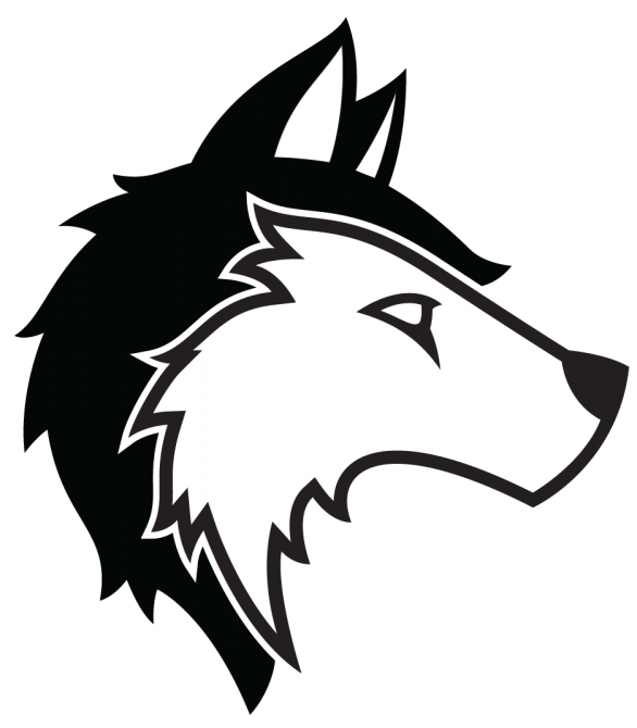 Stylized Wolf Head Logo PNG