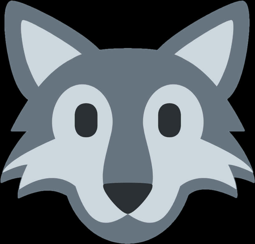 Stylized Wolf Icon PNG