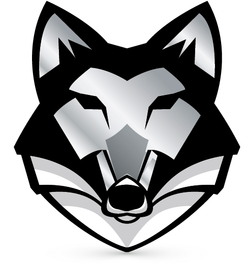 Stylized Wolf Logo Graphic PNG