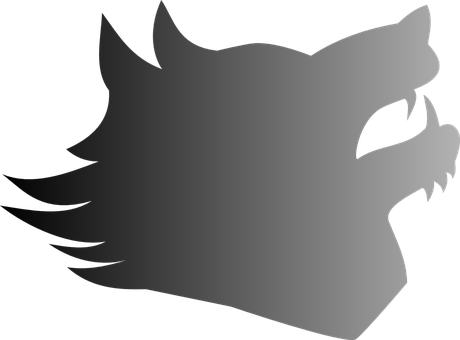 Stylized Wolf Silhouette PNG