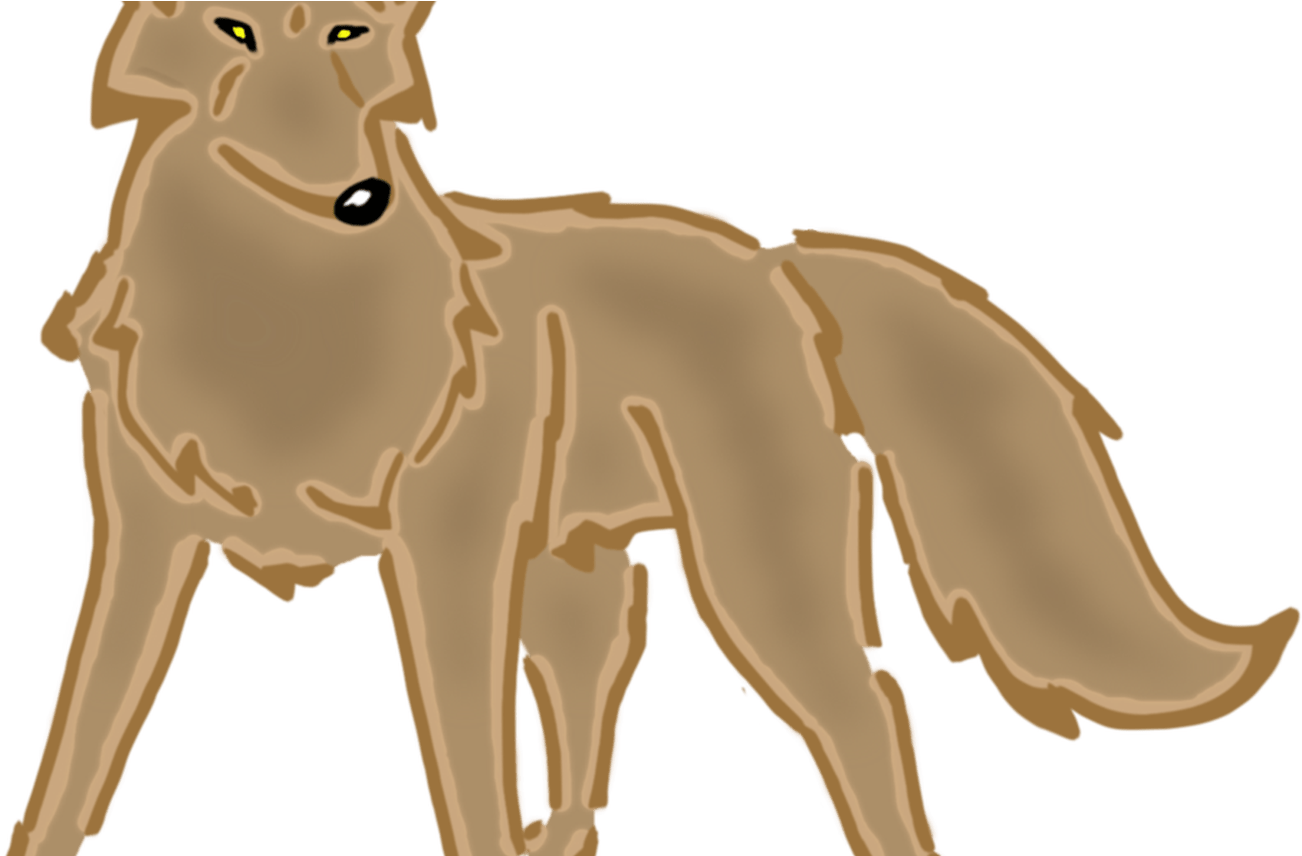 Stylized Wolf Silhouette PNG