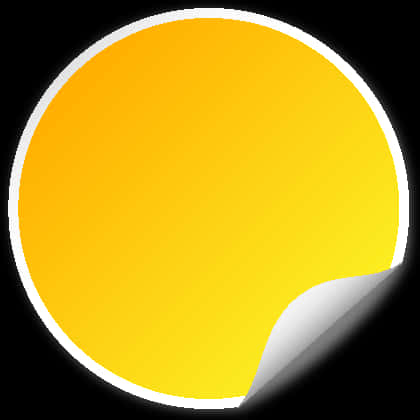 Stylized Yellow Circle Graphic PNG