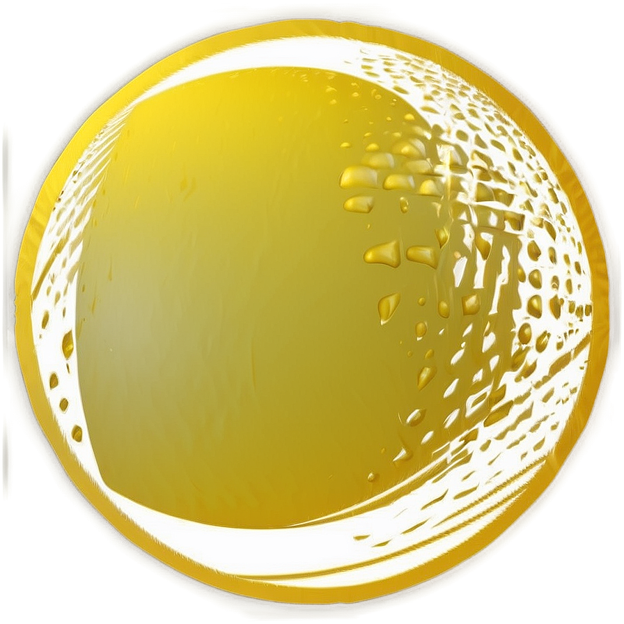 Stylized Yellow Circle Object Png 68 PNG