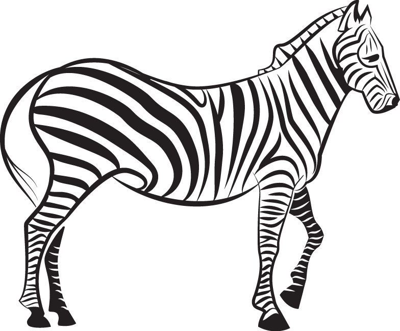 Download Stylized Zebra Illustration | Wallpapers.com