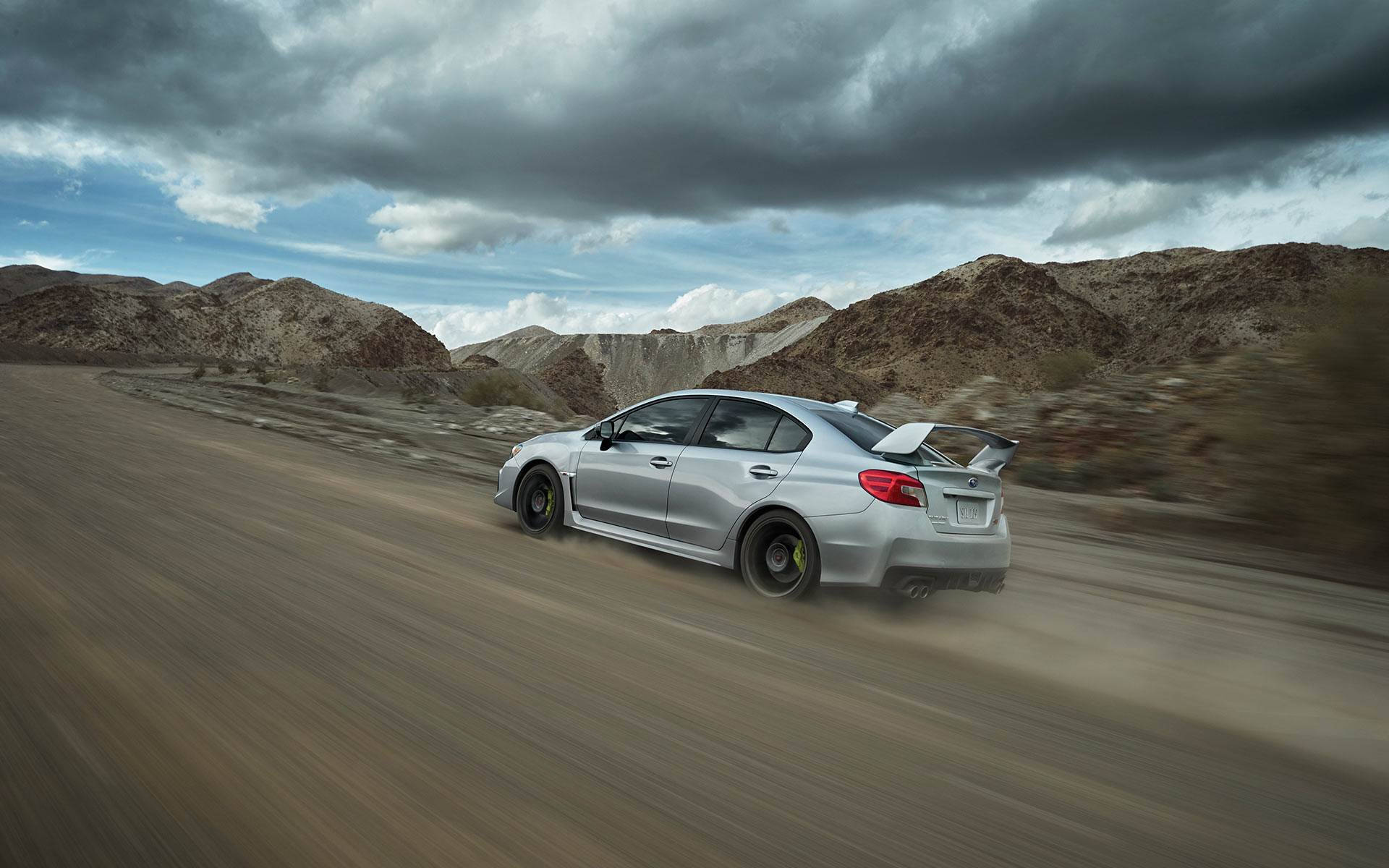 Subaru Impreza High Speed Photograph Wallpaper