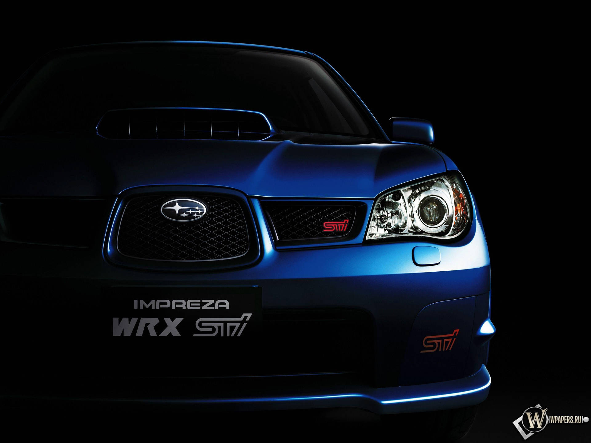 Subaru Impreza WRX ST7 Blue Wallpaper