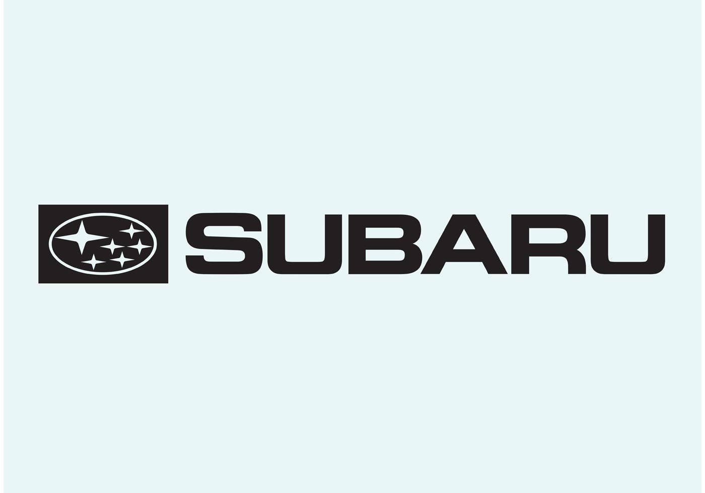 Subaru Logo In Black Font Wallpaper