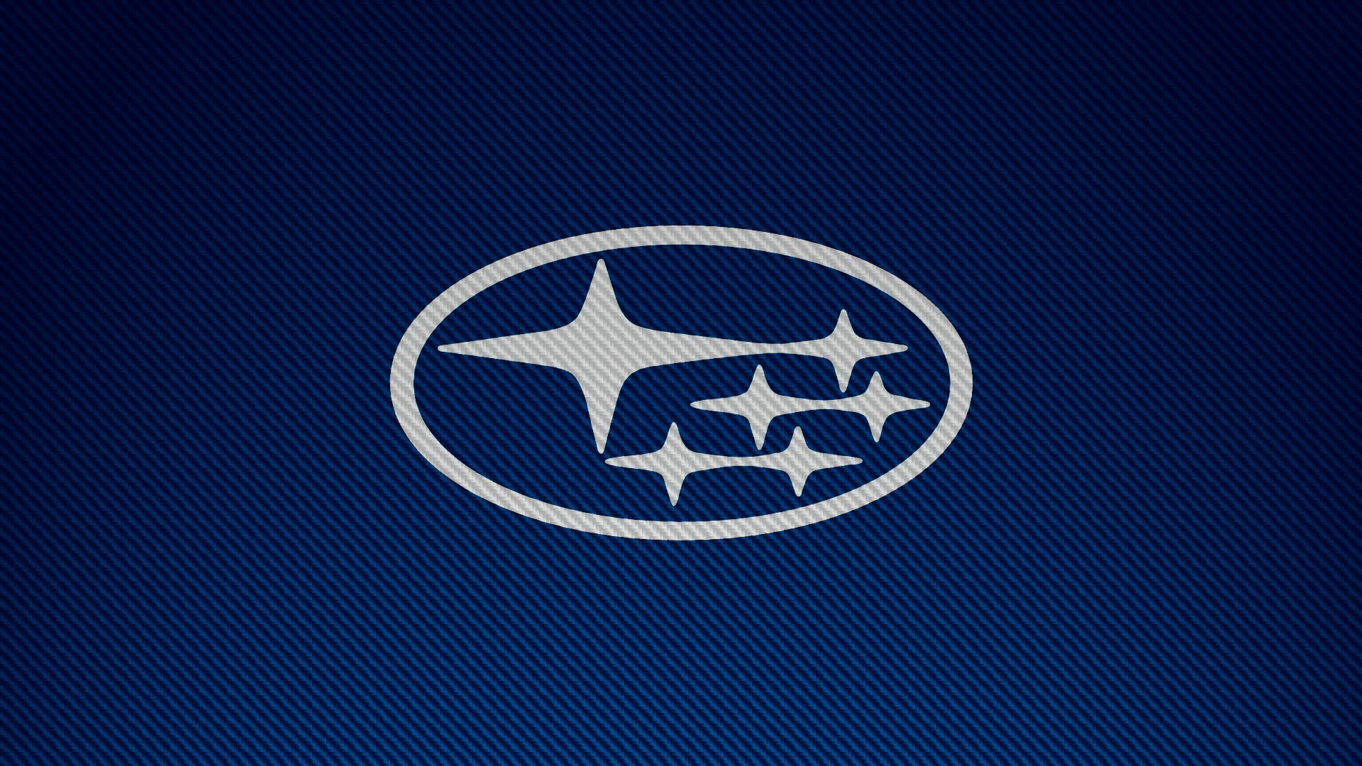 Subaru Logo In Textured Blue Wallpaper