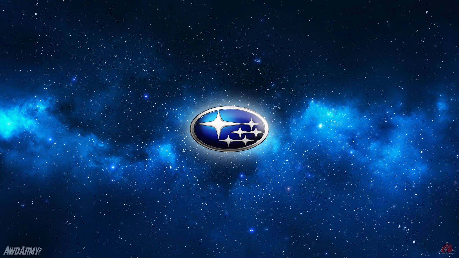 Subaru Silver Emblem Logo Wallpaper