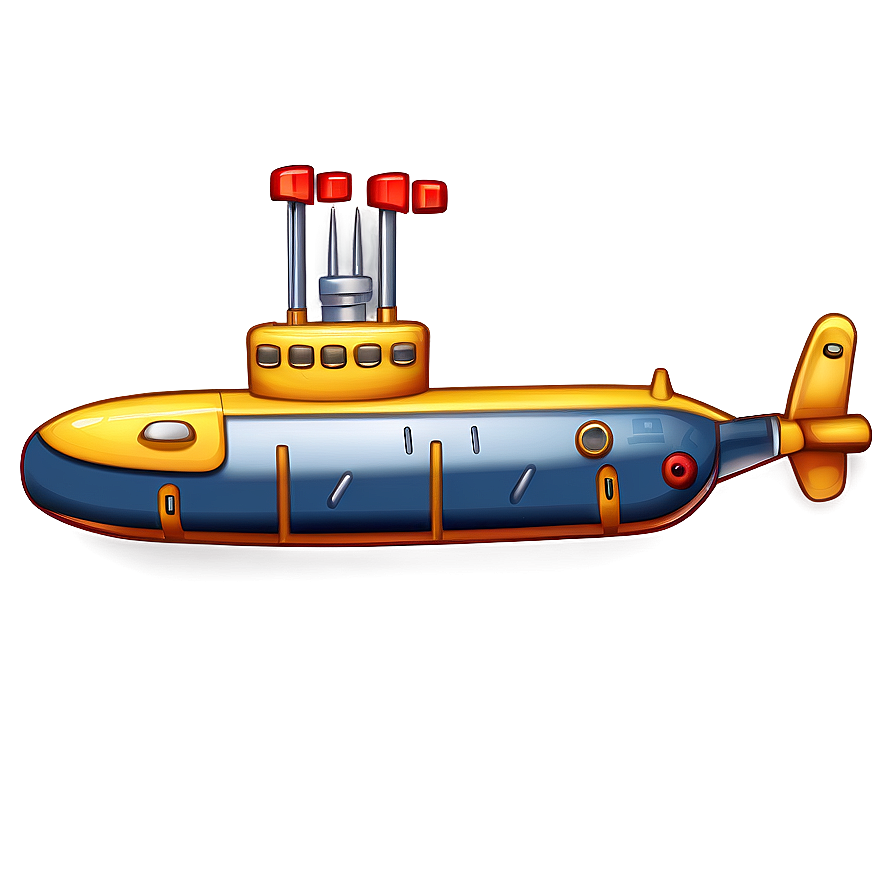 Submarine Illustration Png 7 PNG