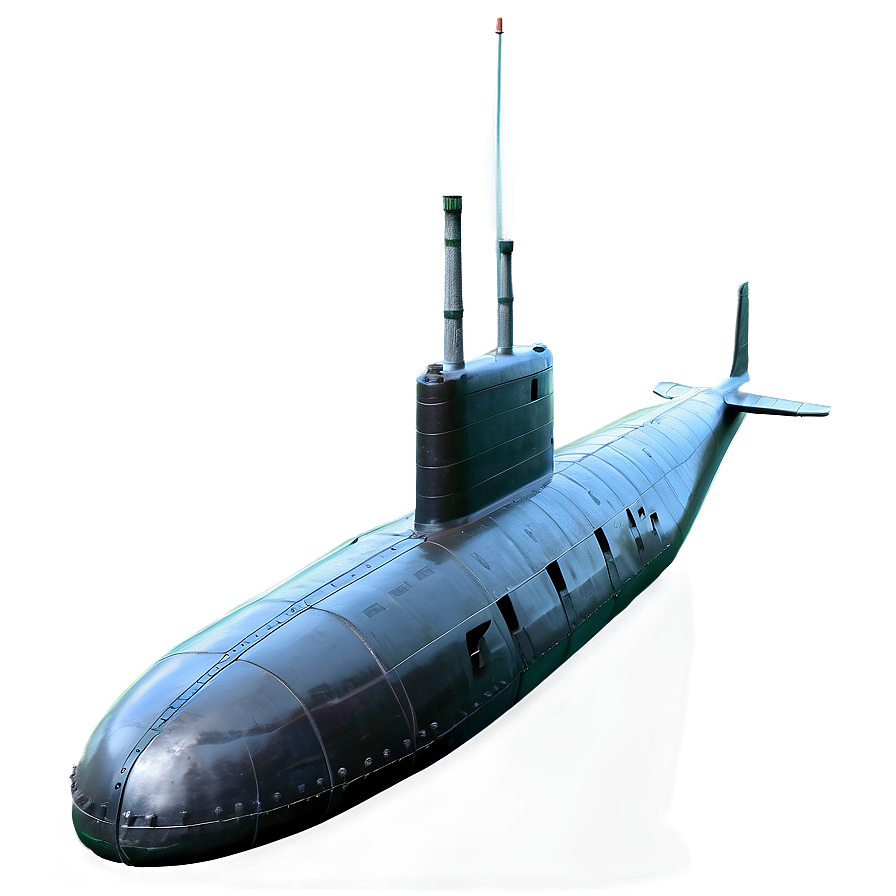 Submarine In Battle Png 05252024 PNG