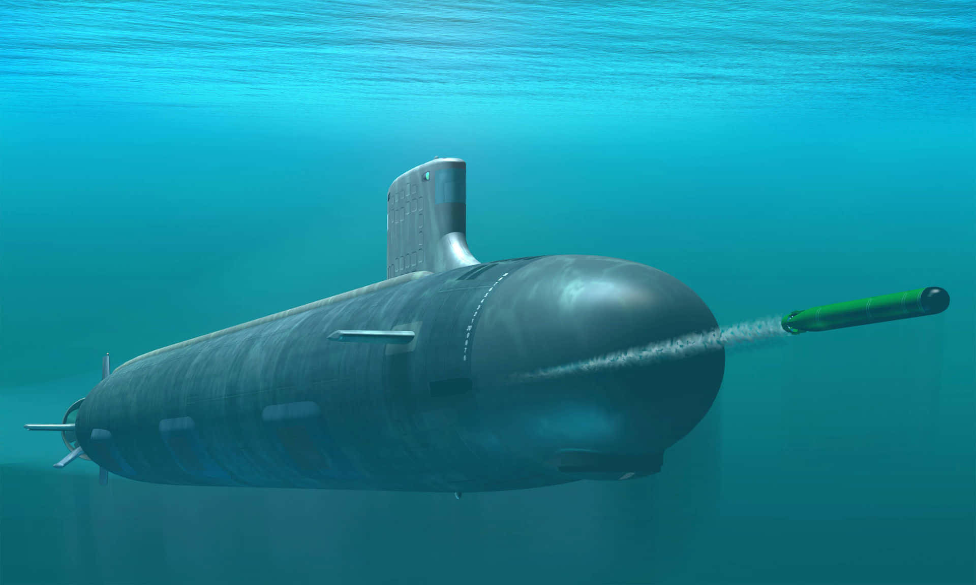 Undervattensutforskningombord På En Ubåt