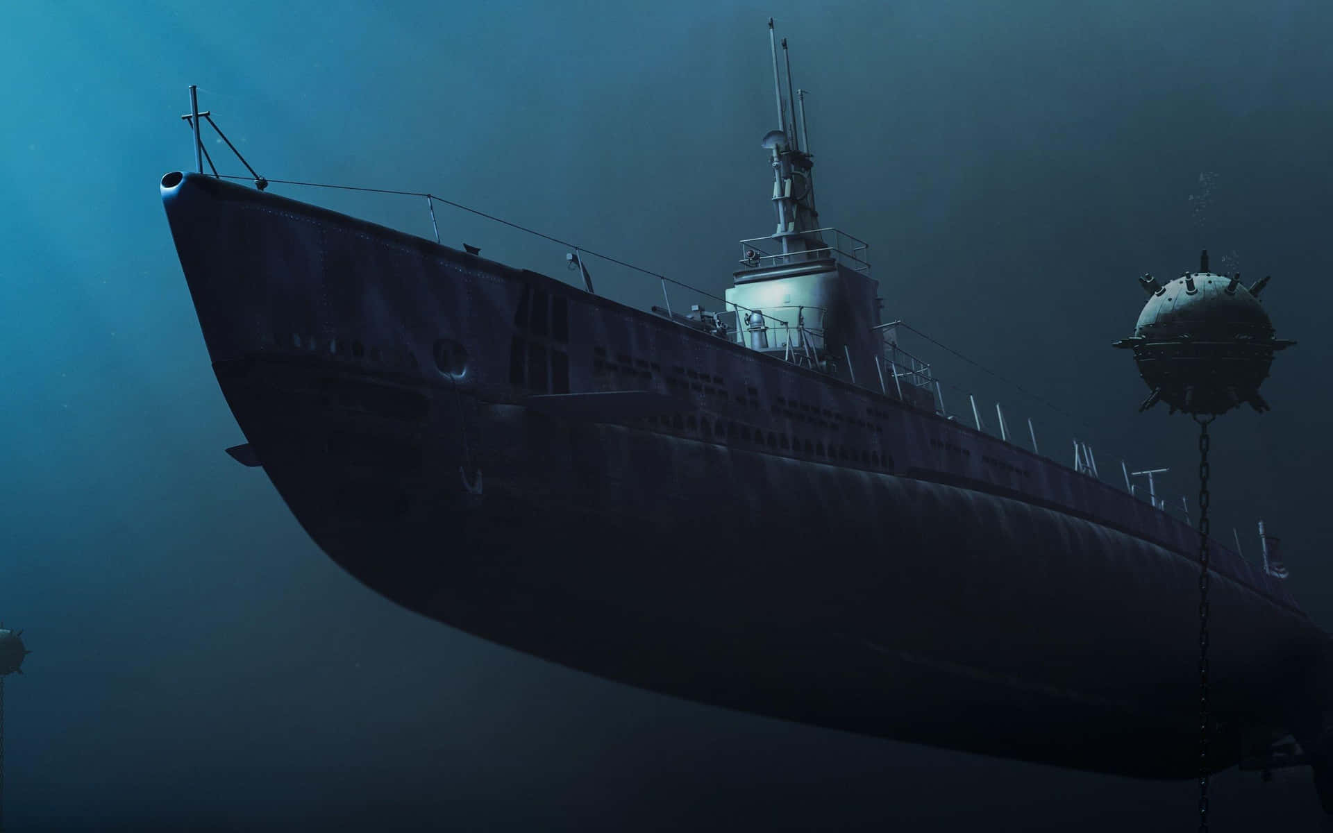 Submarine Underwater Journey Wallpaper