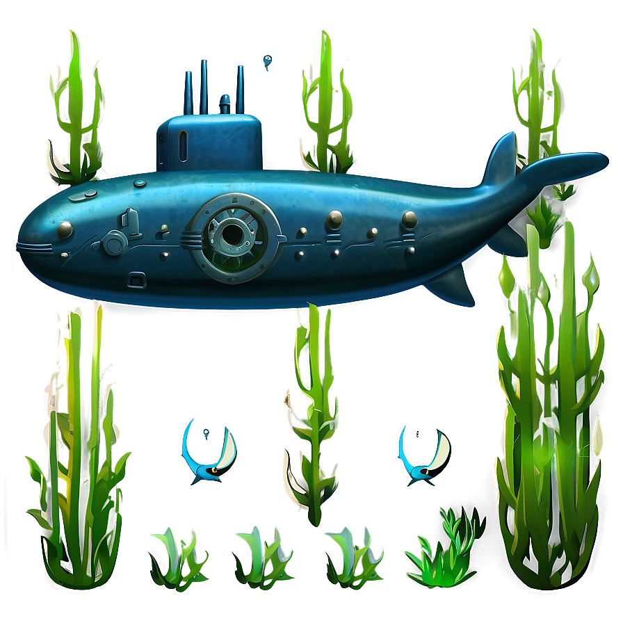 Submarine Underwater Scene Png 35 PNG