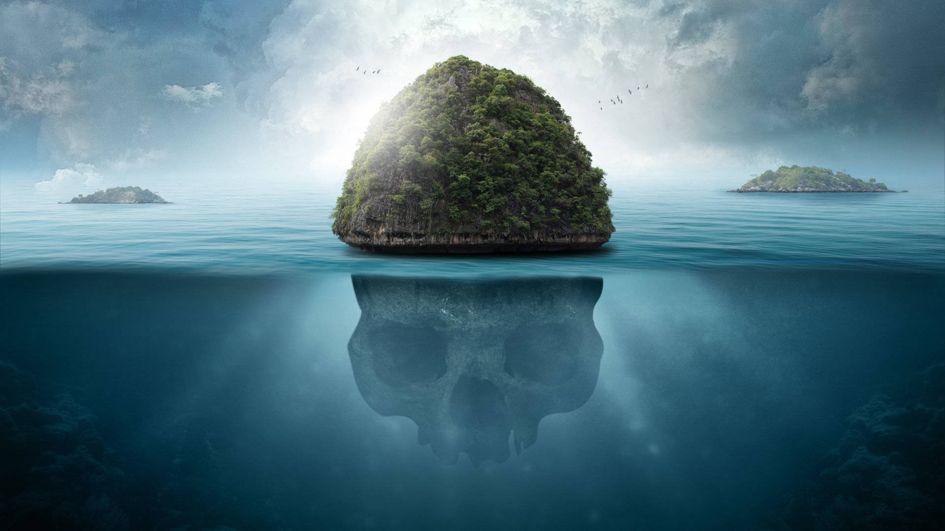Submerged Skull Fantasy Island