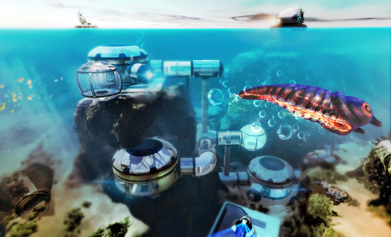 Explore the depths of the ocean in Subnautica 4k Wallpaper