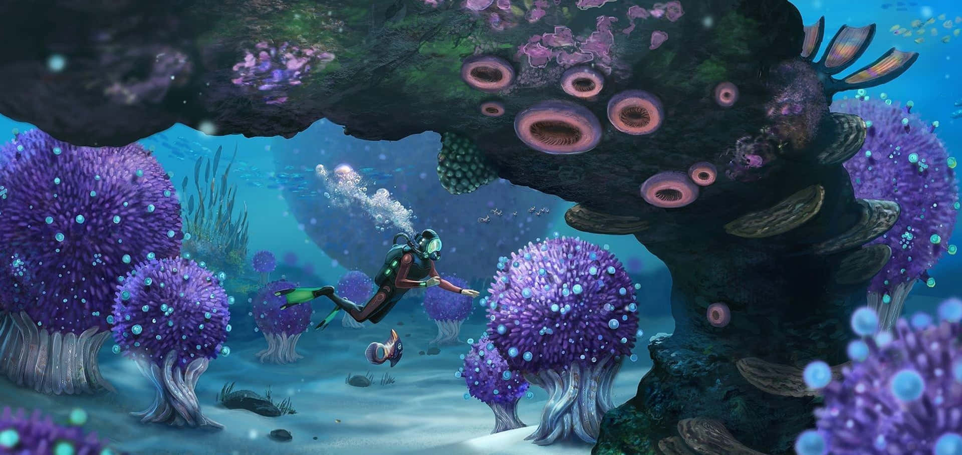Dive Into The Depths Of Subnautica 4K Wallpaper
