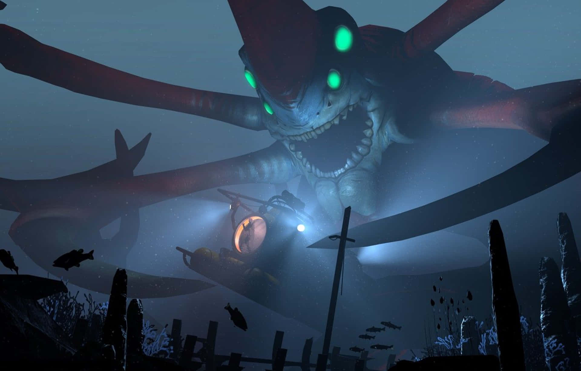 "Explore the depths of an alien ocean with Subnautica 4K" Wallpaper