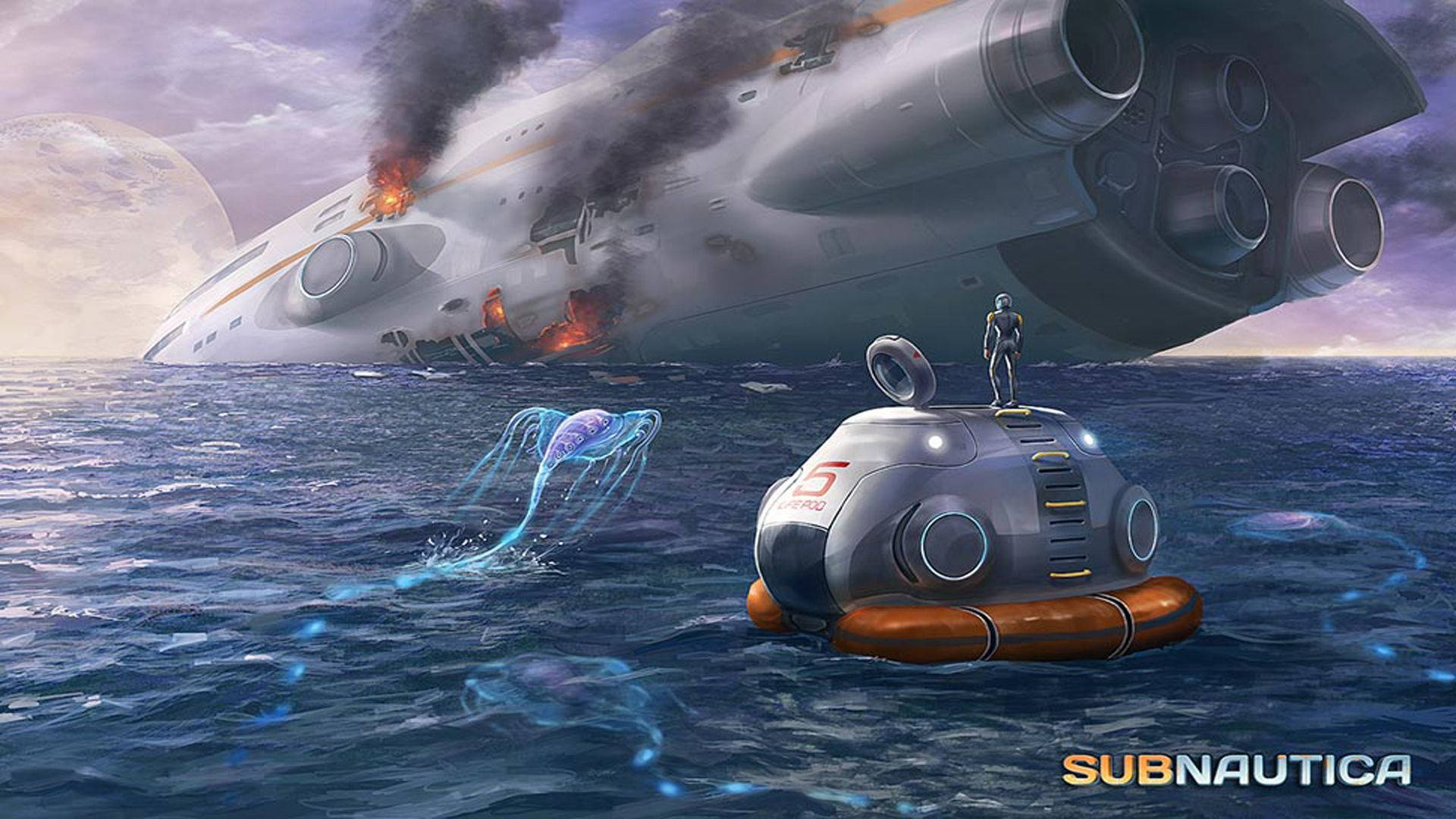 Explore the mysteries of the underwater world in Subnautica. Wallpaper