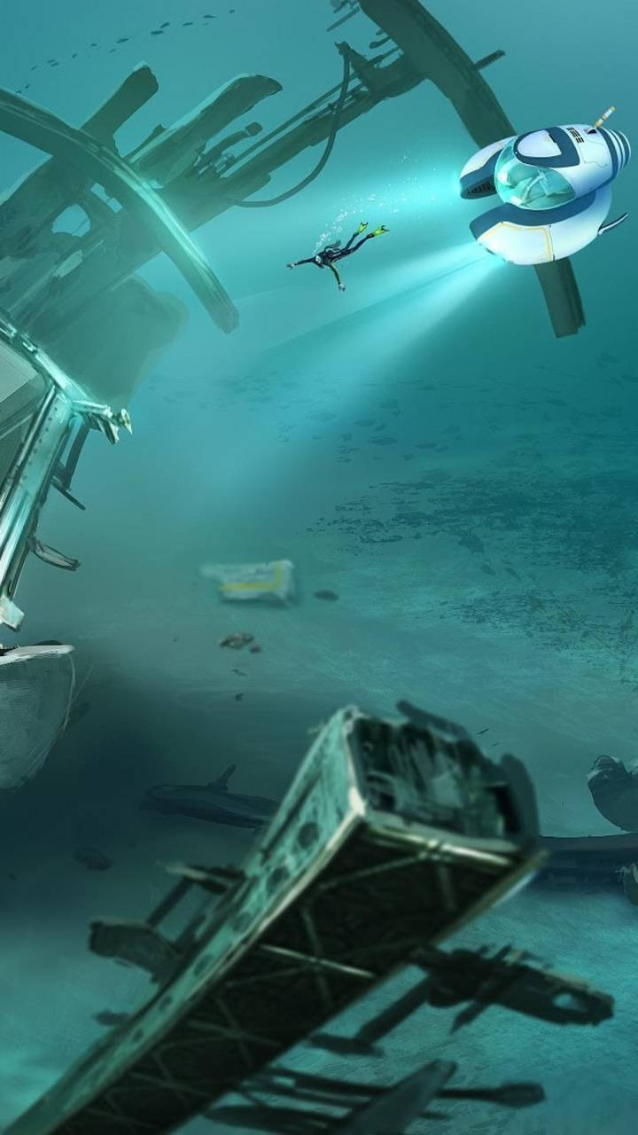 Diving Deep Into The Subnautica Underwater World Wallpaper
