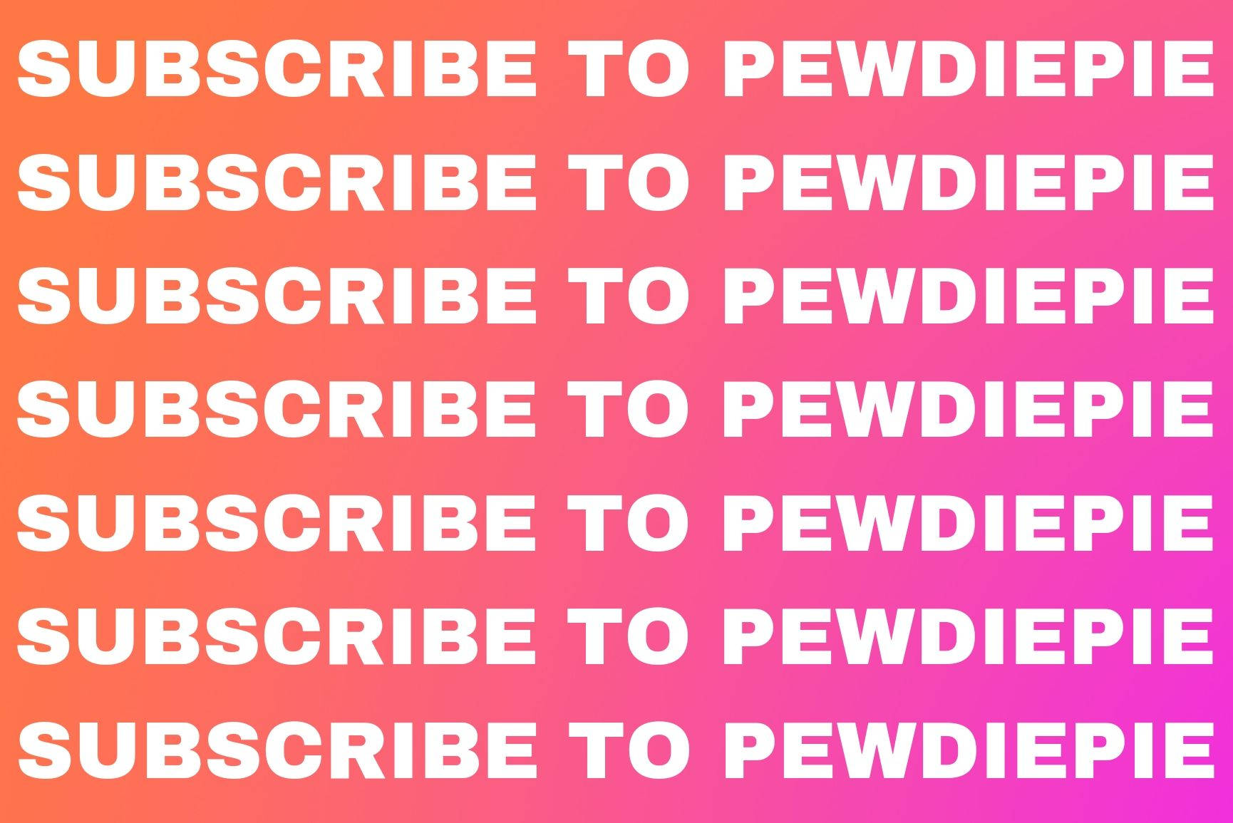 Subscribe Now to Follow Pewdiepie! Wallpaper