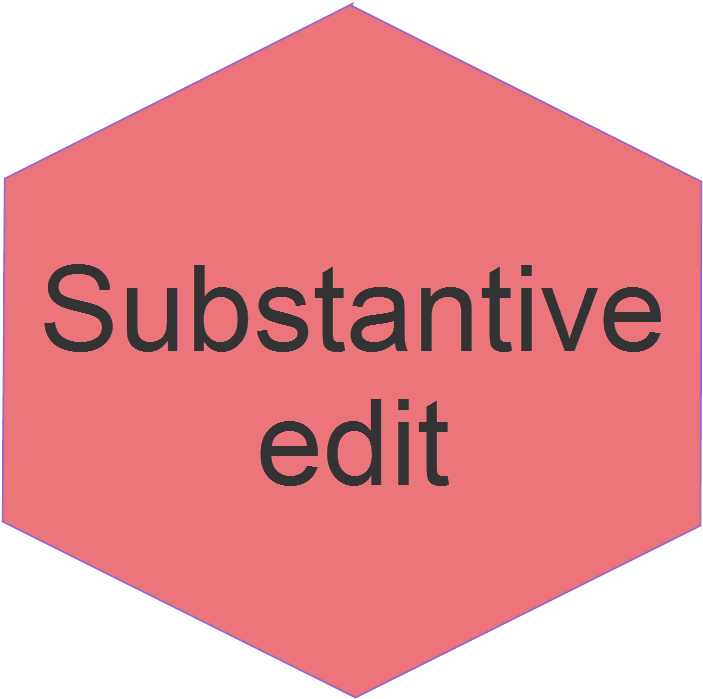 Substantive Edit Hexagon PNG