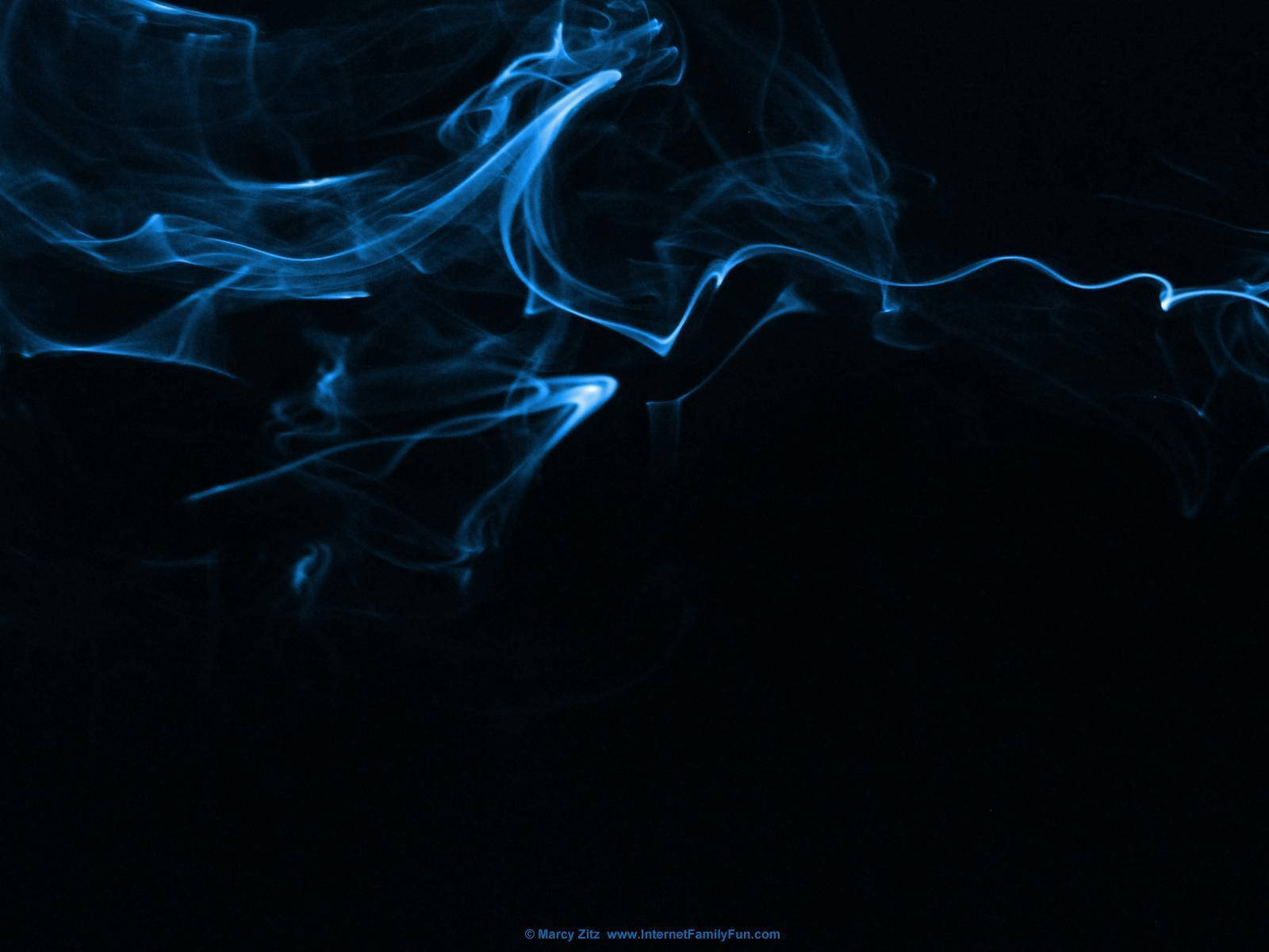 Subtle Neon Blue Smoke Wallpaper