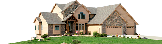 Suburban Luxury Home Exterior PNG