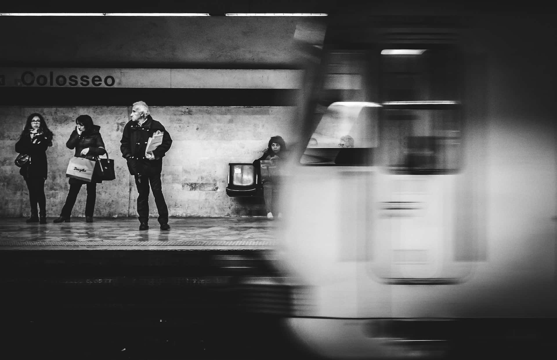 Subway Speed Blur Grunge Aesthetic.jpg Wallpaper