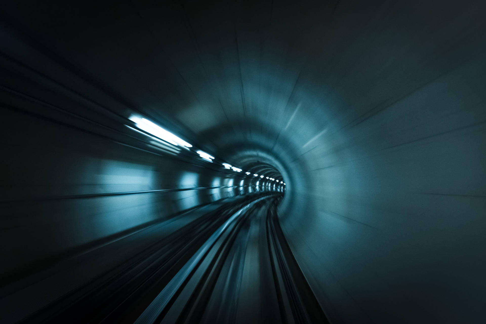 Messa A Fuoco Del Tunnel Della Metropolitana Sfondo