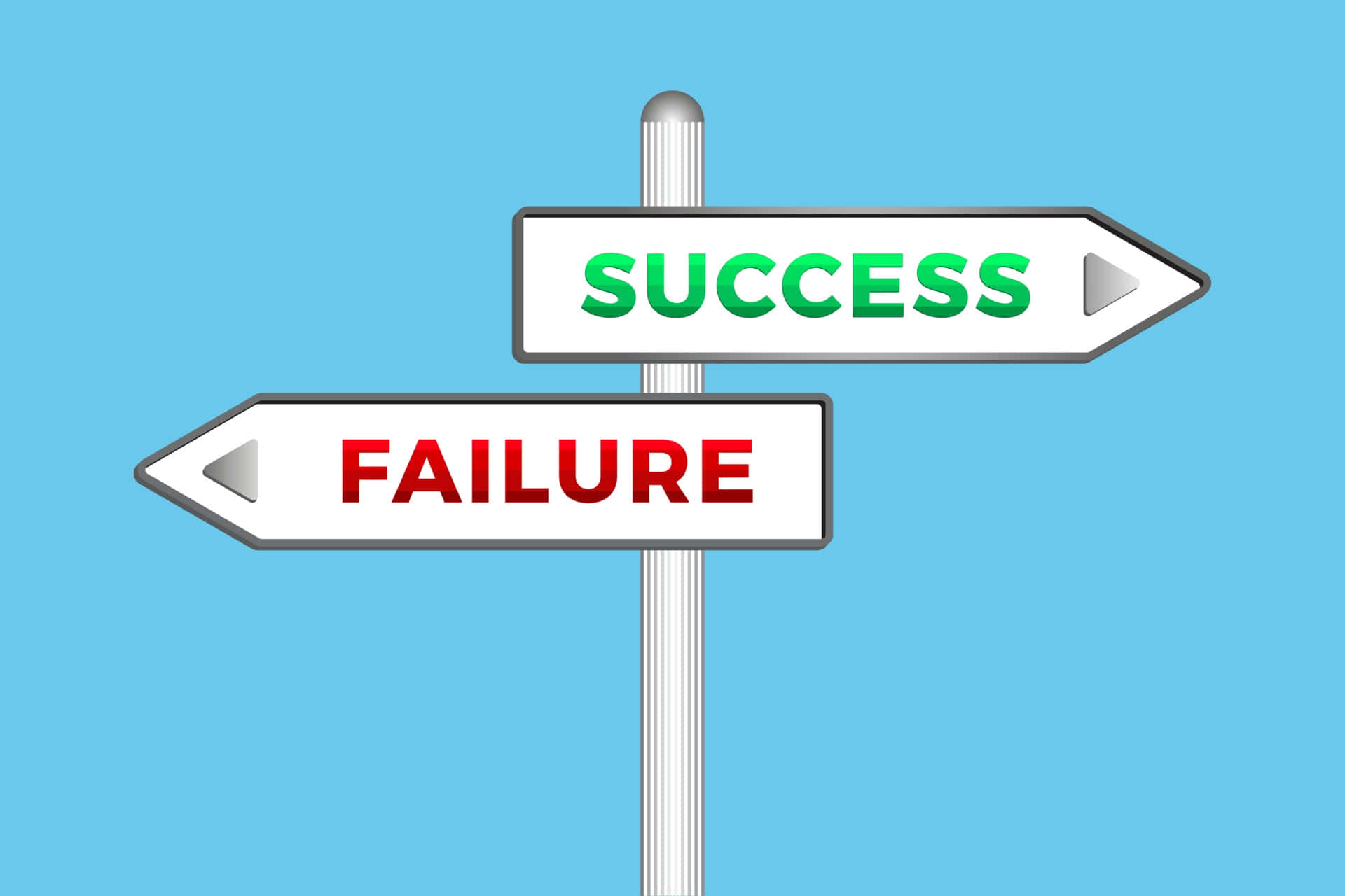 Success And Failure Signs Vector